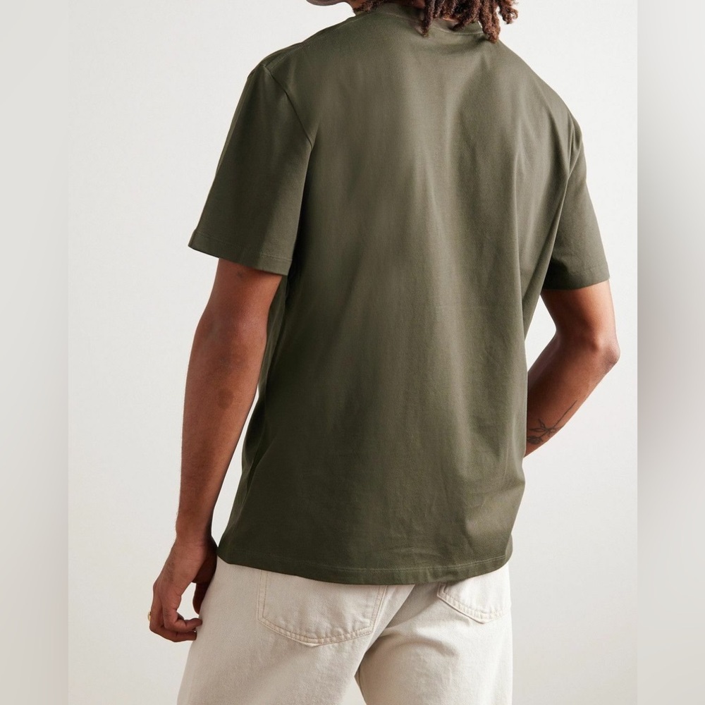Loewe - Anagram Debossed Cotton-Jersey T-Shirt - Green